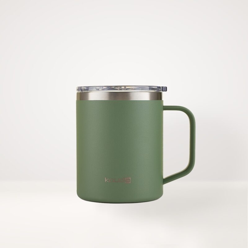 Caneca Térmica Kouda 370ml - Helga - Verde Sálvia